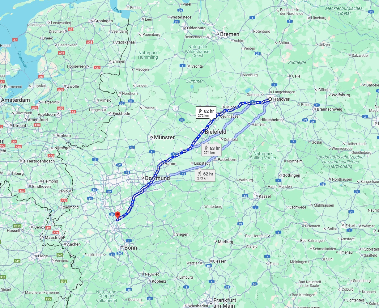 Anreise von Hannover Zu Leverkusen Über 