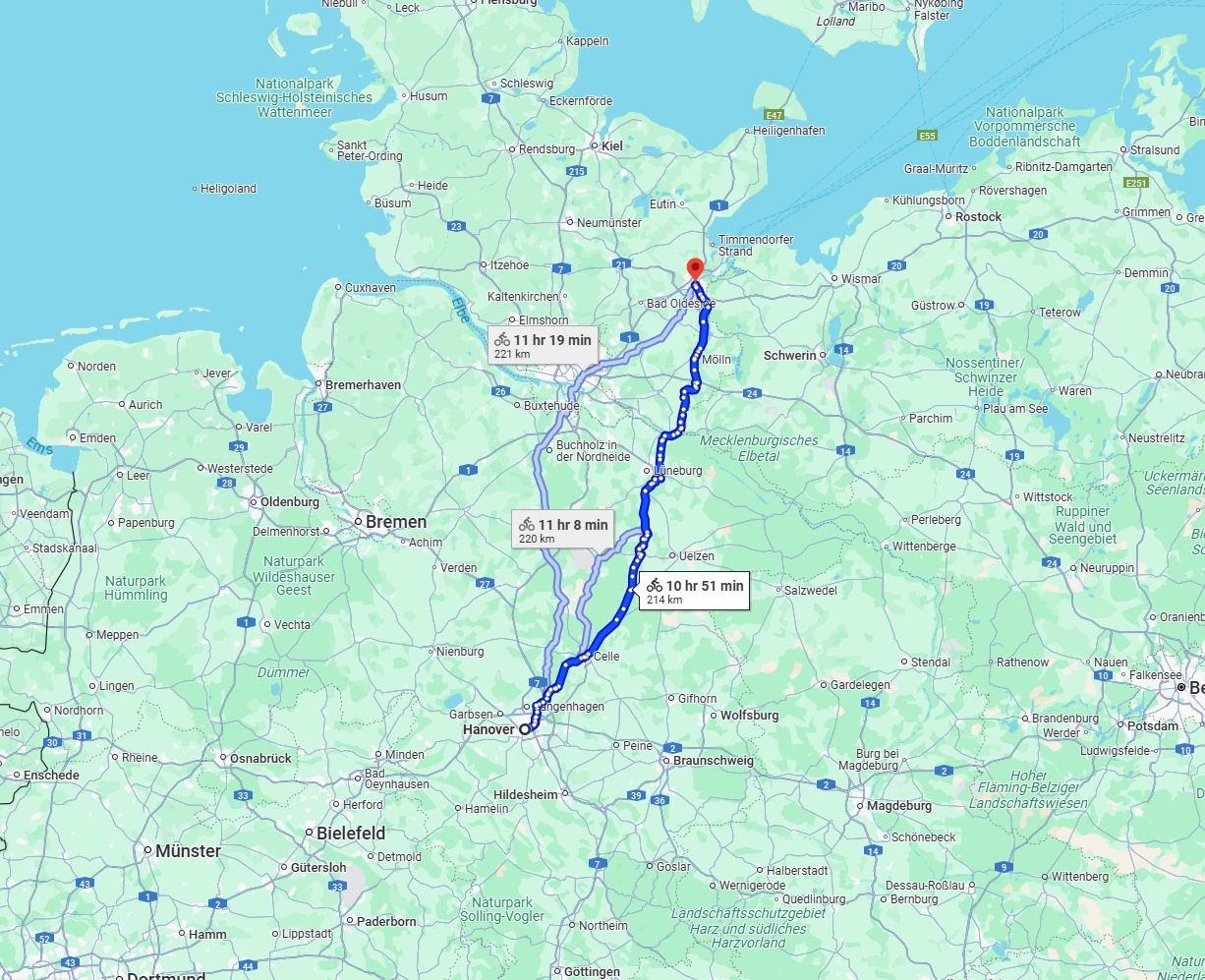Anreise von Hannover Zu Lübeck Über 