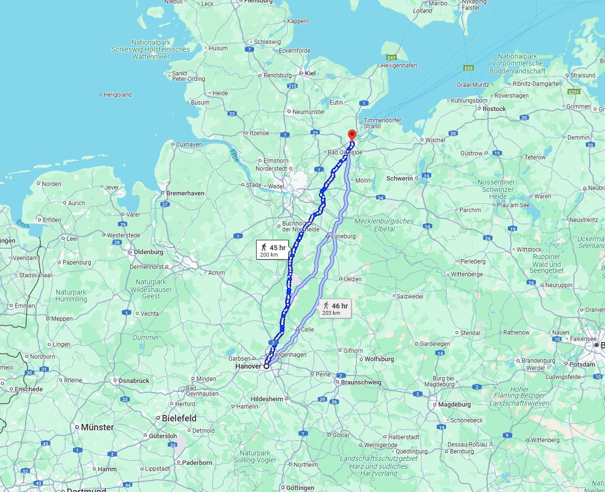 Anreise von Hannover Zu Lübeck Über 