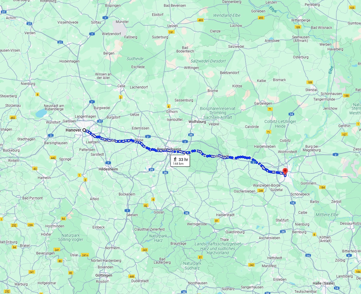 Anreise von Hannover Zu Magdeburg Über 