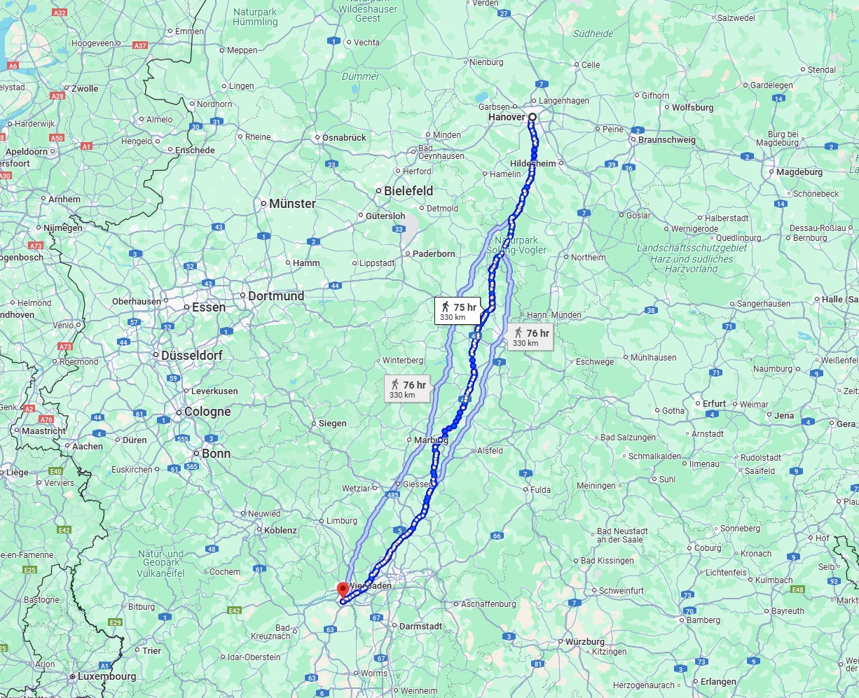 Anreise von Hannover Zu Mainz Über 