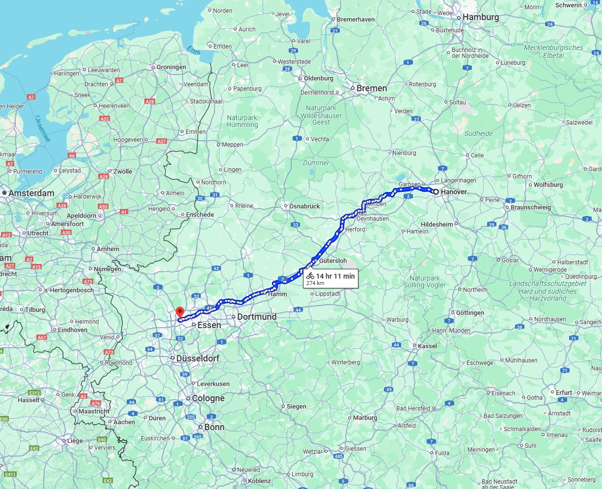 Anreise von Hannover Zu Oberhausen Über 