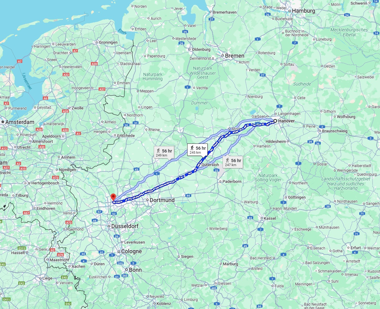 Anreise von Hannover Zu Oberhausen Über 