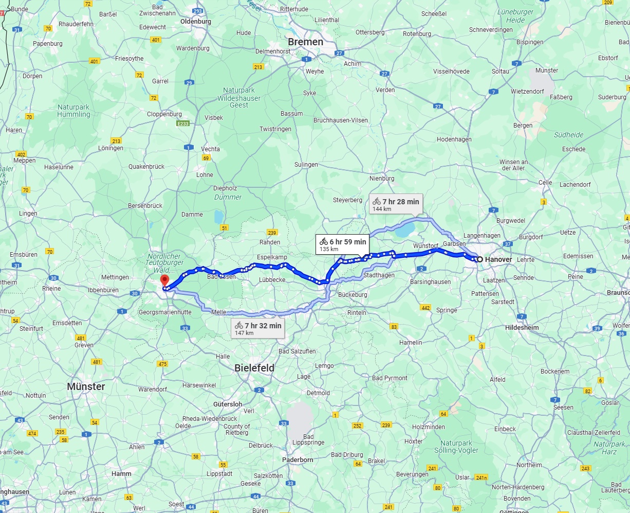 Anreise von Hannover Zu Osnabrück Über 