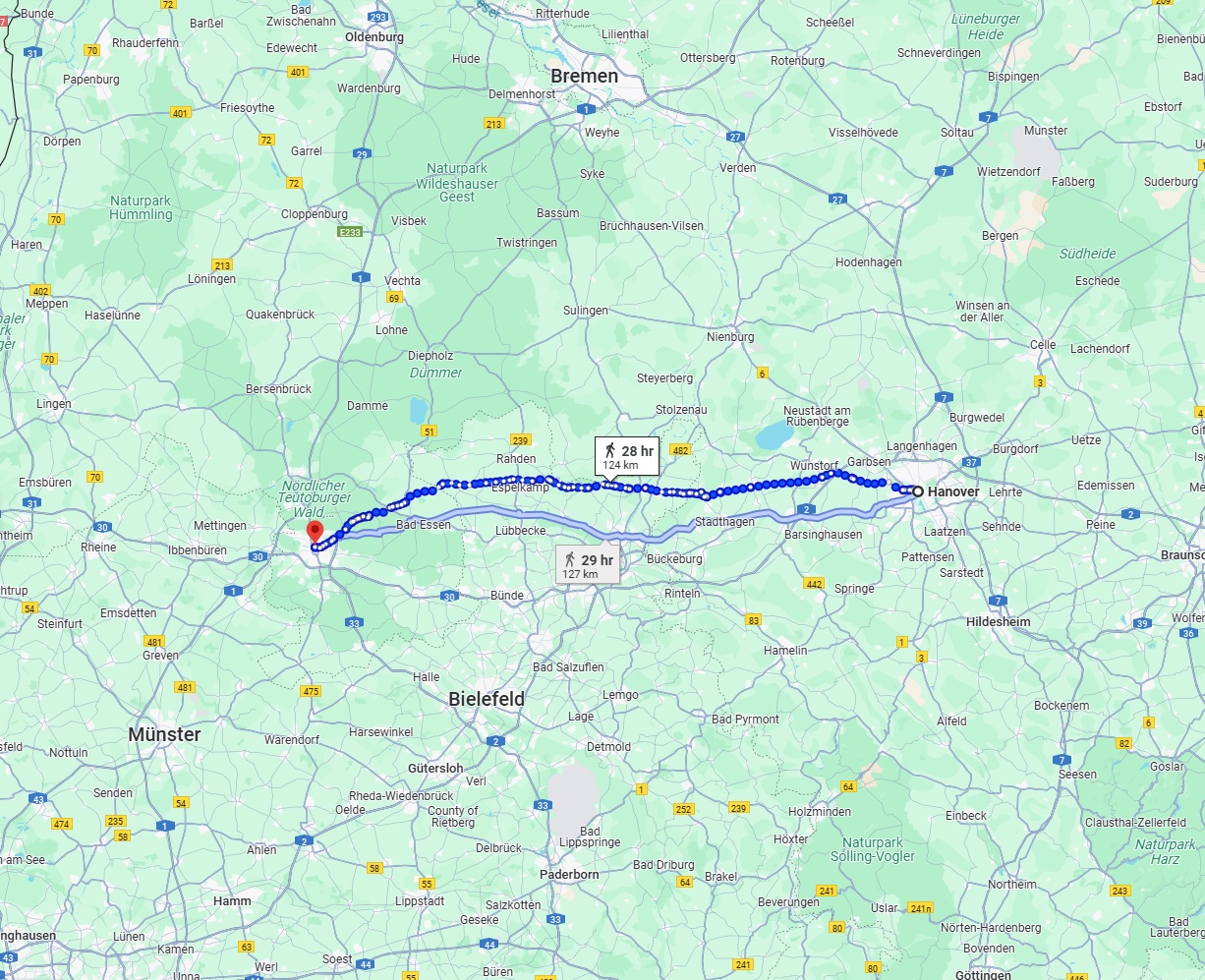 Anreise von Hannover Zu Osnabrück Über 