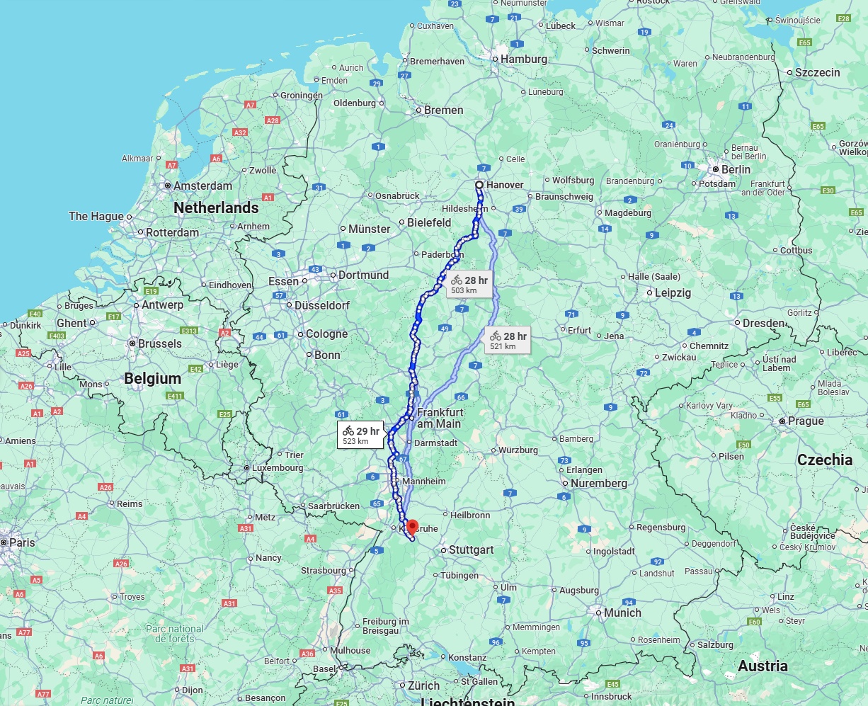 Anreise von Hannover Zu Pforzheim Über 