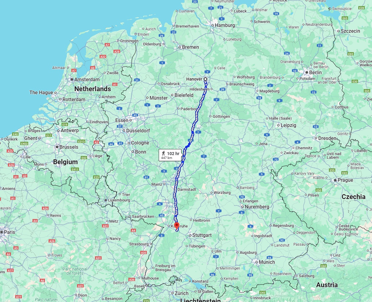 Anreise von Hannover Zu Pforzheim Über 