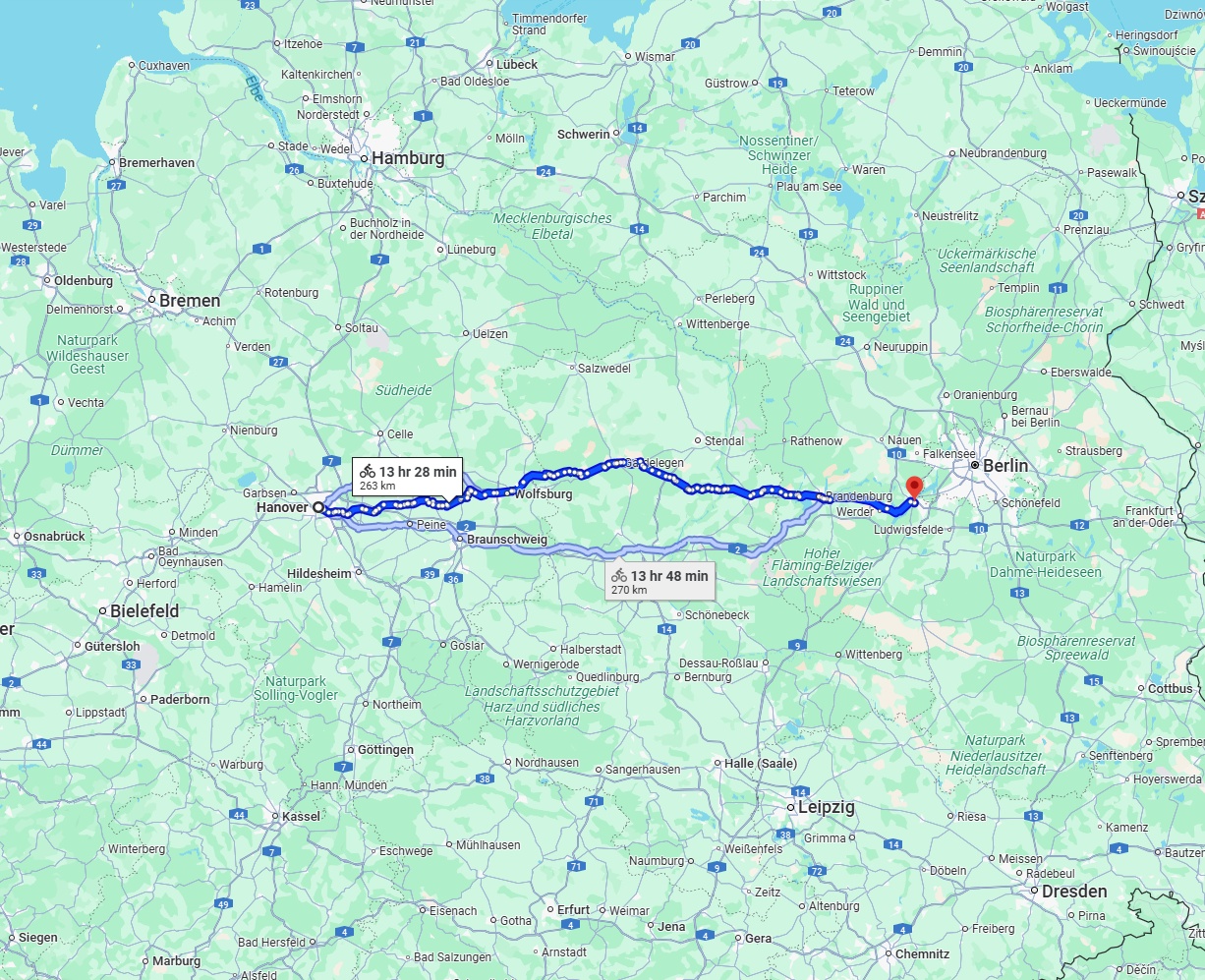 Anreise von Hannover Zu Potsdam Über 