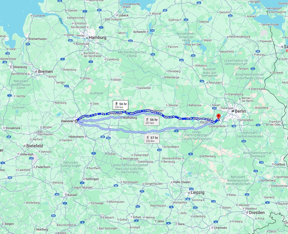 Anreise von Hannover Zu Potsdam Über 