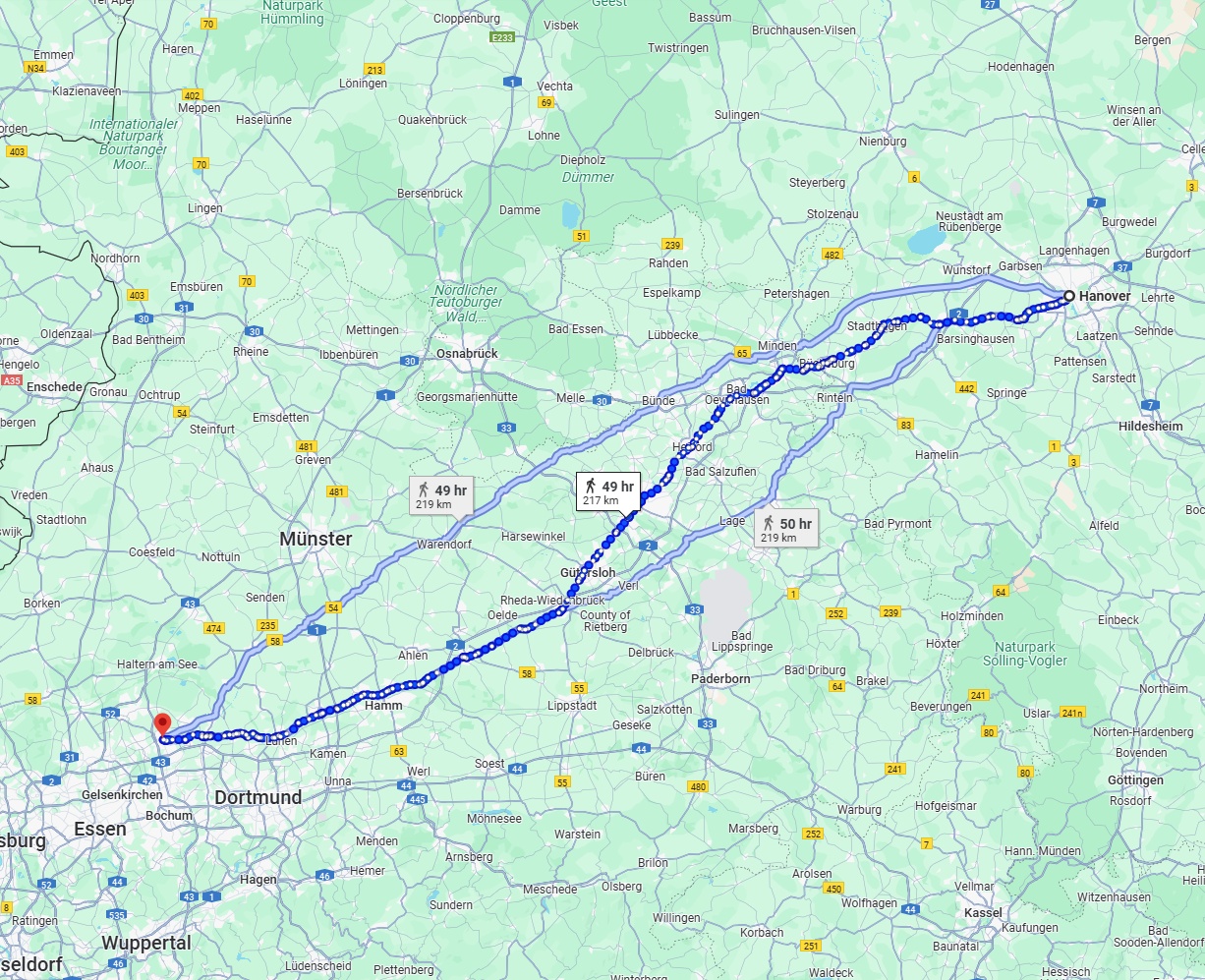 Anreise von Hannover Zu Recklinghausen Über 