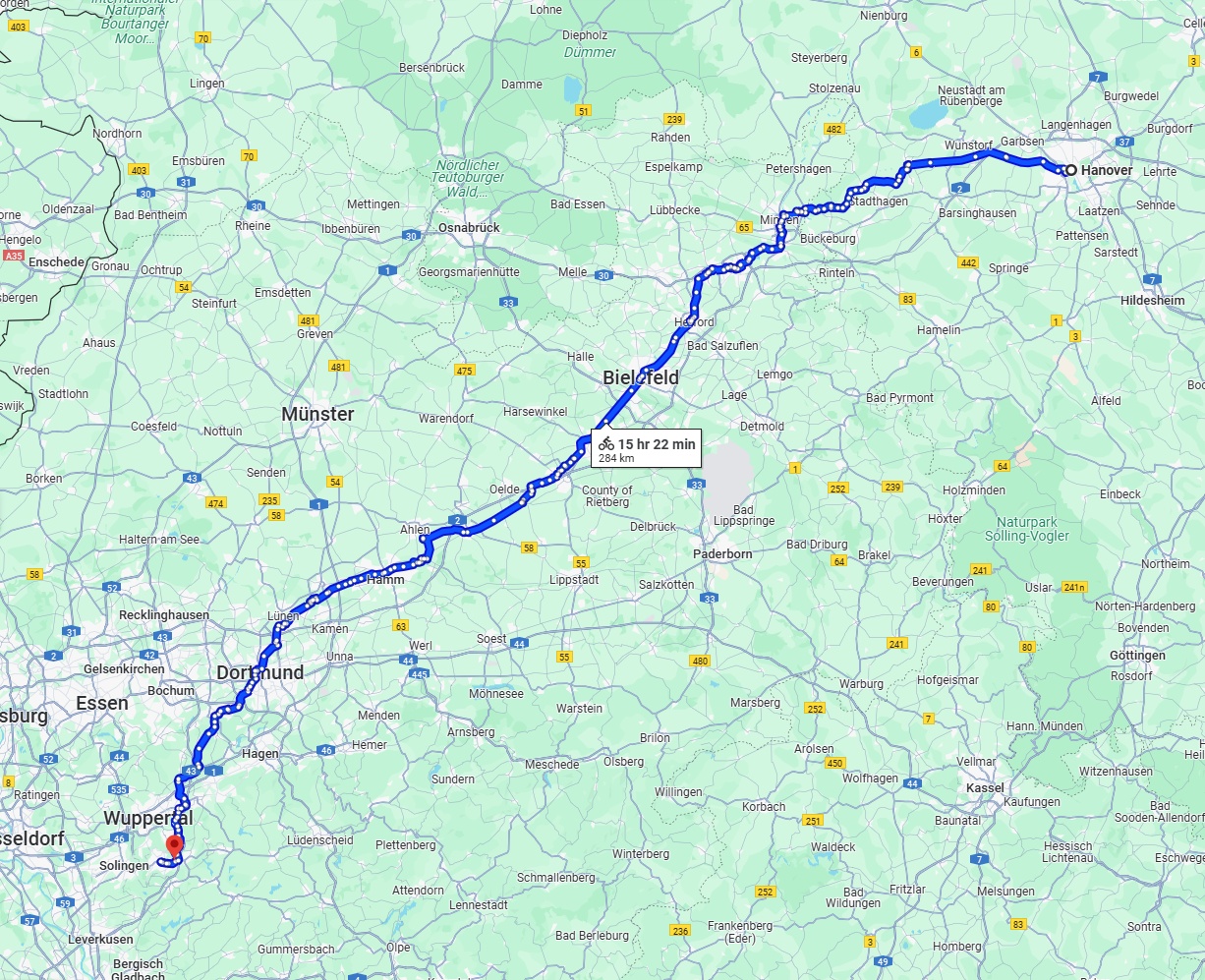 Anreise von Hannover Zu Remscheid Über 