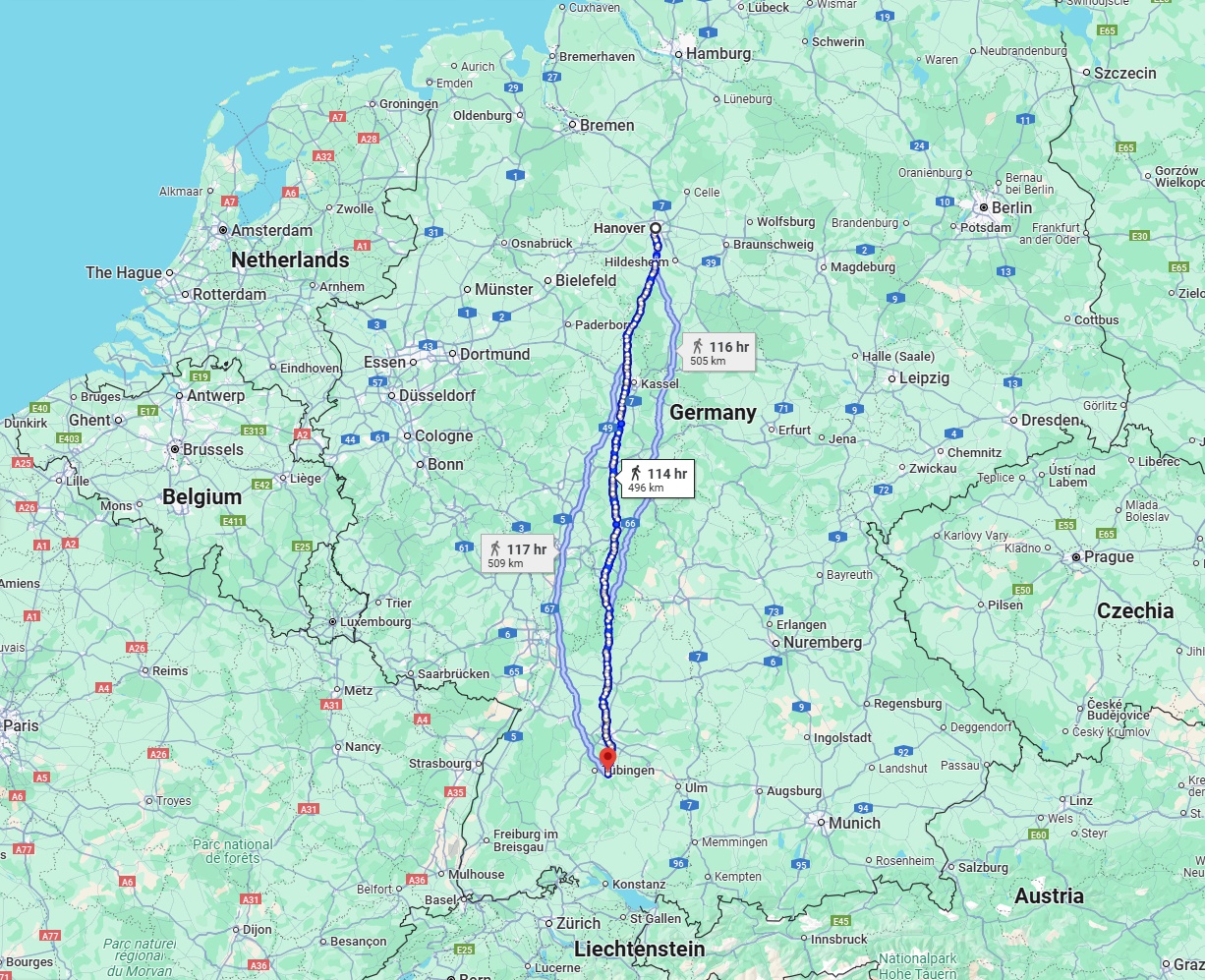 Anreise von Hannover Zu Reutlingen Über 