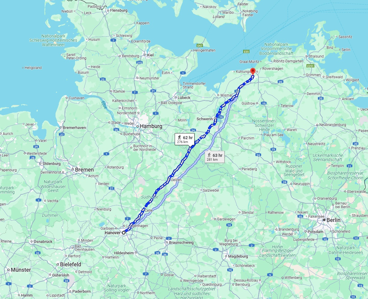 Anreise von Hannover Zu Rostock Über 