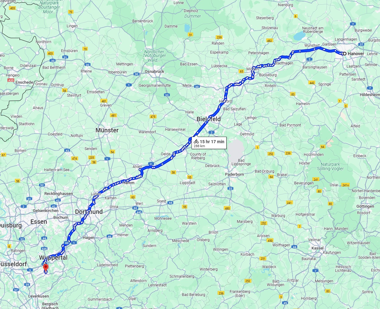 Anreise von Hannover Zu Solingen Über 