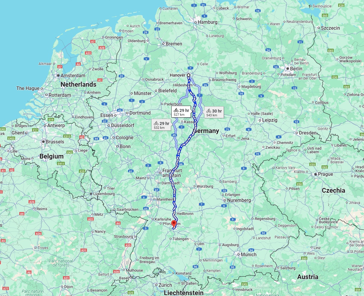 Anreise von Hannover Zu Stuttgart Über 