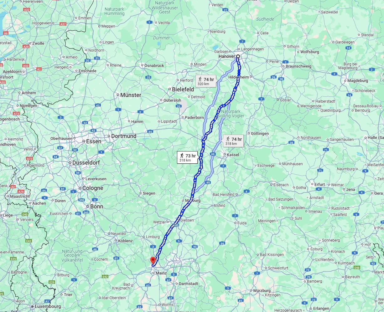 Anreise von Hannover Zu Wiesbaden Über 