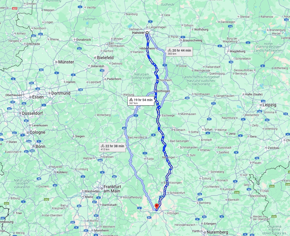 Anreise von Hannover Zu Würzburg Über 