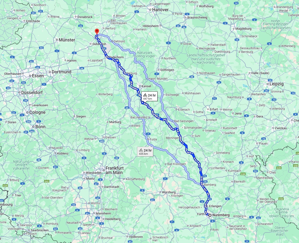 Anreise von Nürnberg Zu Bielefeld Über 