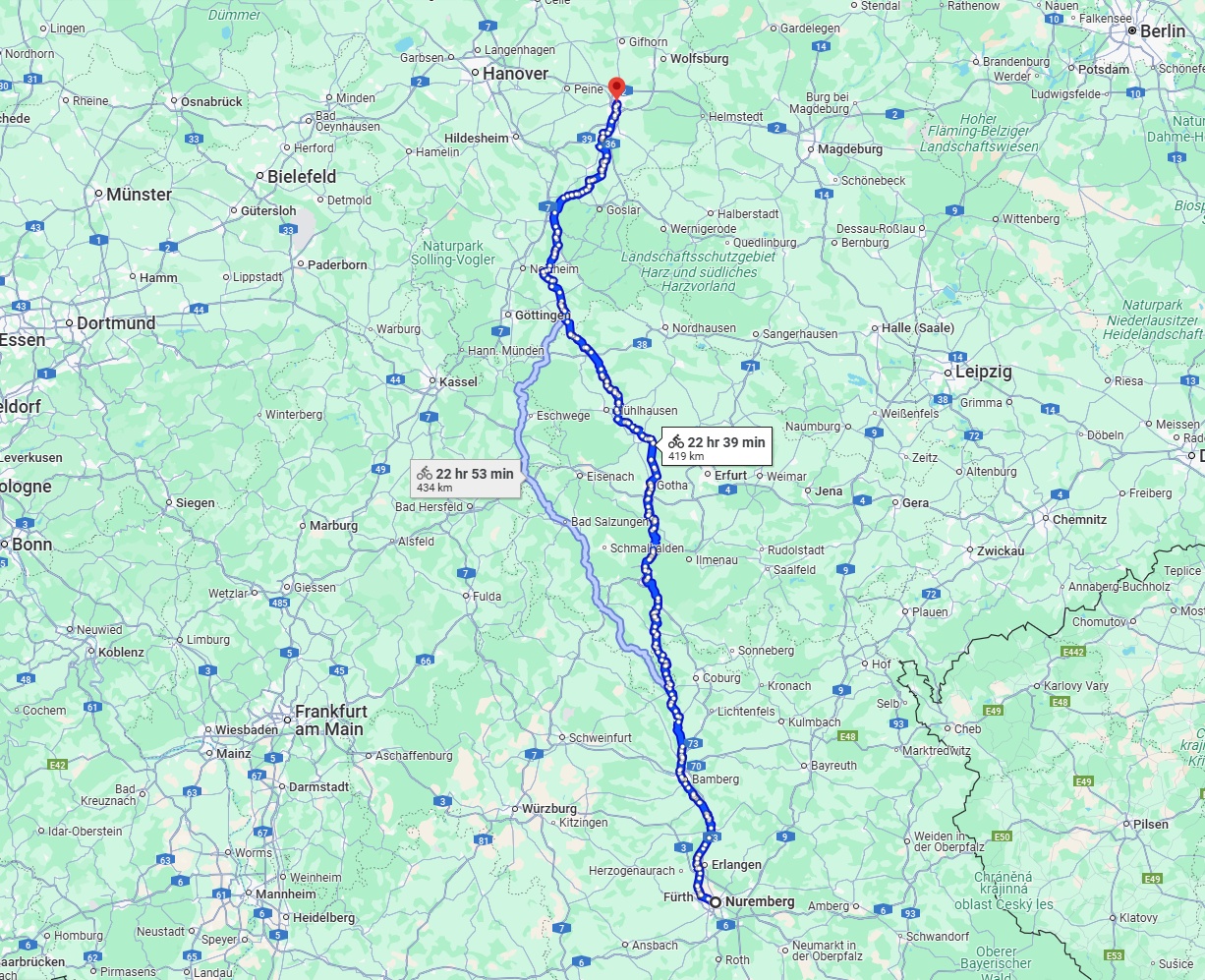 Anreise von Nürnberg Zu Braunschweig Über 