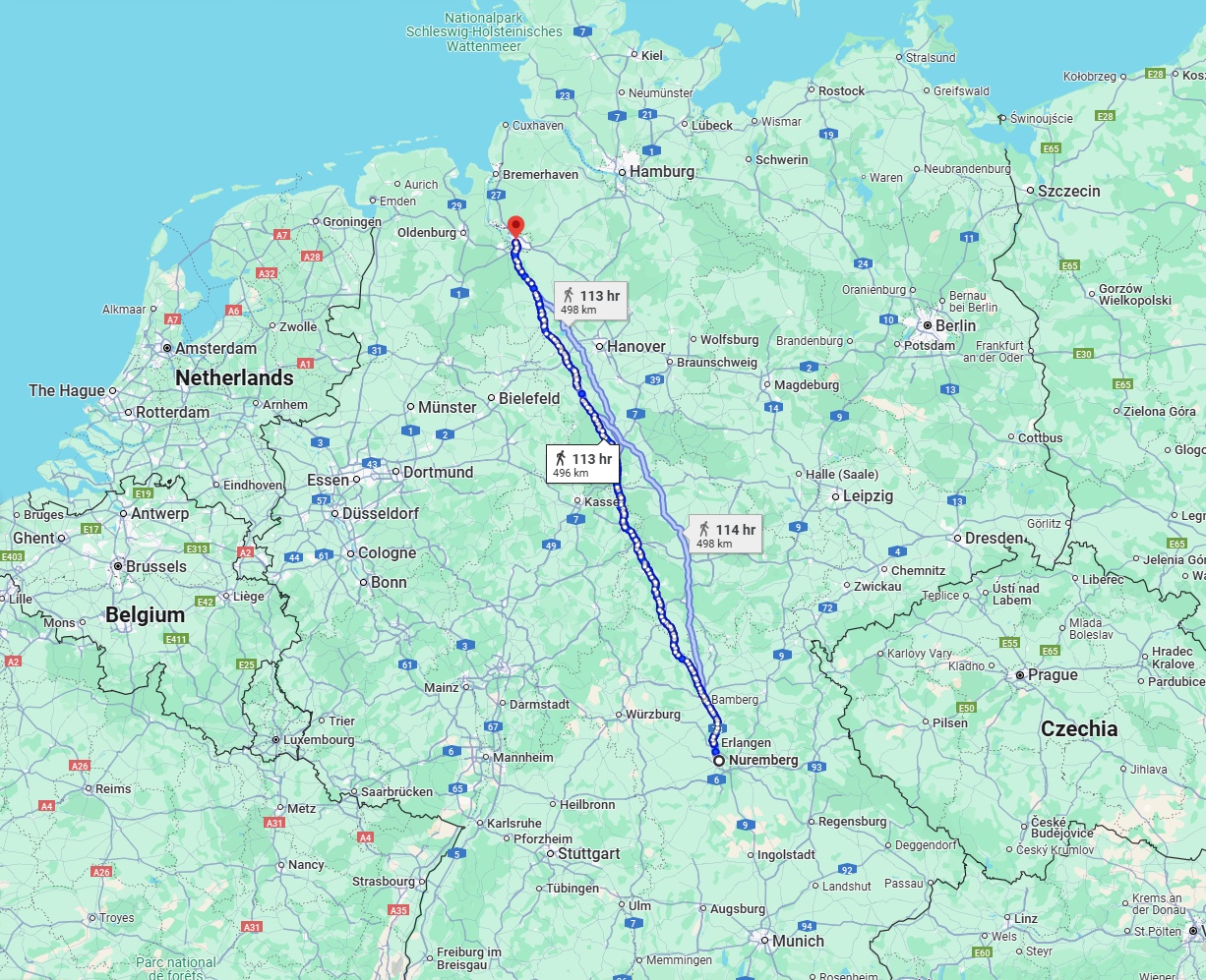Anreise von Nürnberg Zu Bremen Über 
