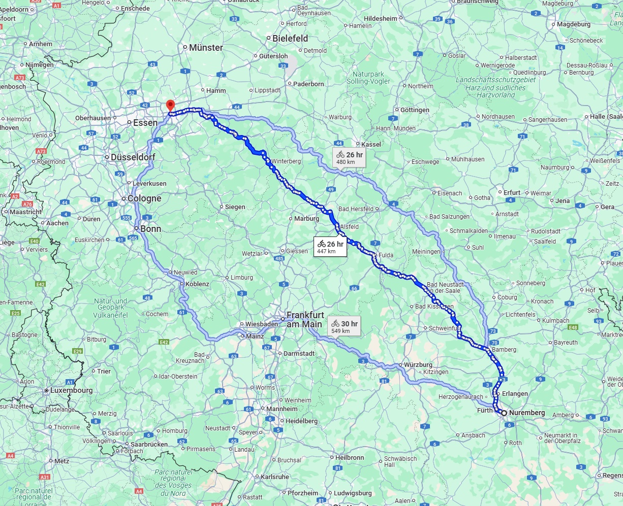 Anreise von Nürnberg Zu Dortmund Über 