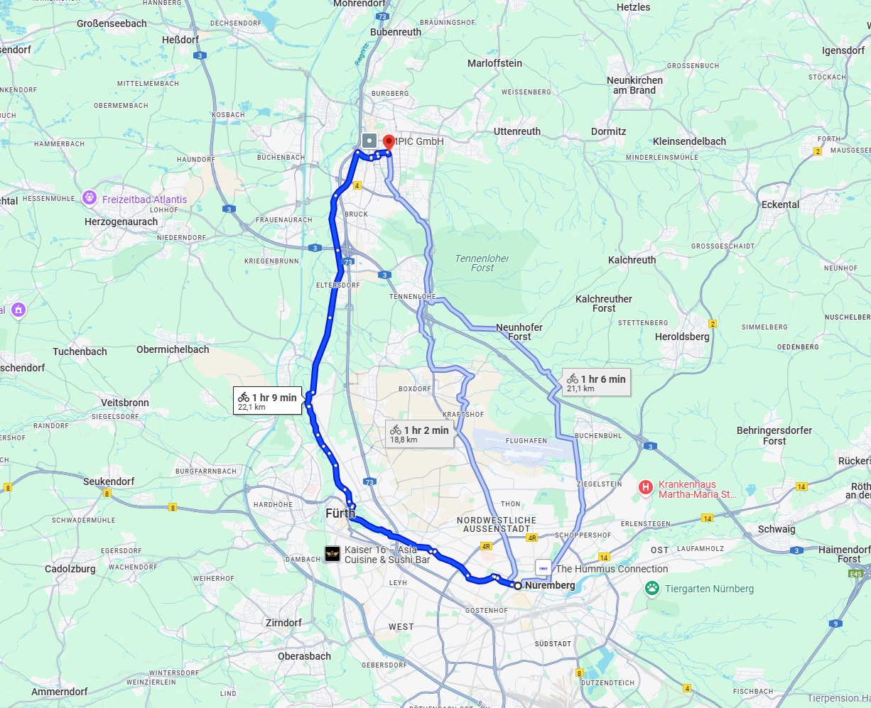 Anreise von Nürnberg Zu Erlangen Über 