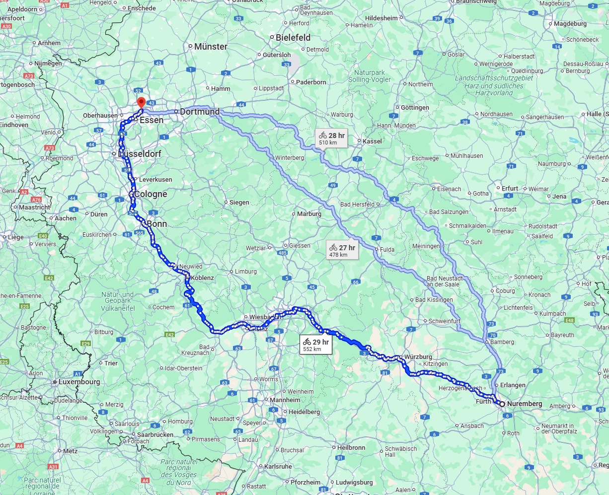 Anreise von Nürnberg Zu Gelsenkirchen Über 