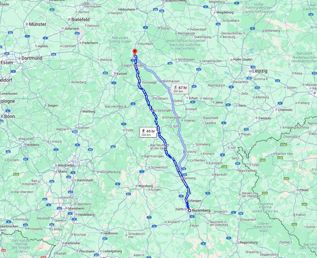 Anreise von Nürnberg Zu Göttingen Über 