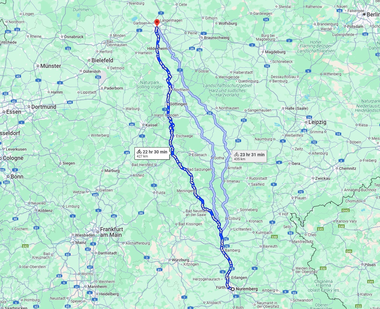 Anreise von Nürnberg Zu Hannover Über 
