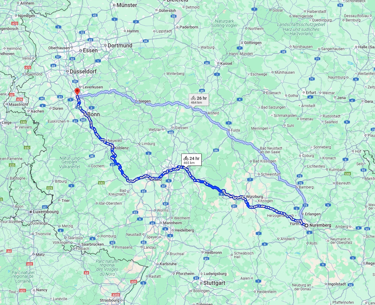 Anreise von Nürnberg Zu Köln Über 