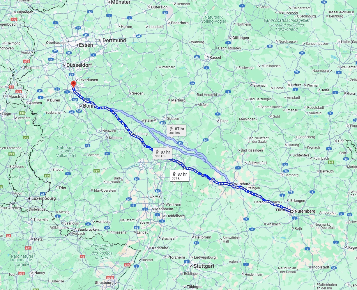 Anreise von Nürnberg Zu Köln Über 