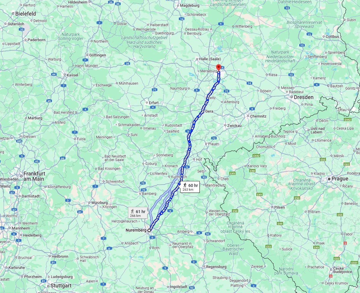 Anreise von Nürnberg Zu Leipzig Über 