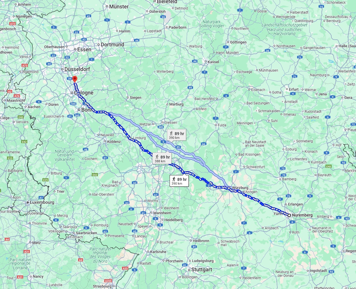 Anreise von Nürnberg Zu Leverkusen Über 