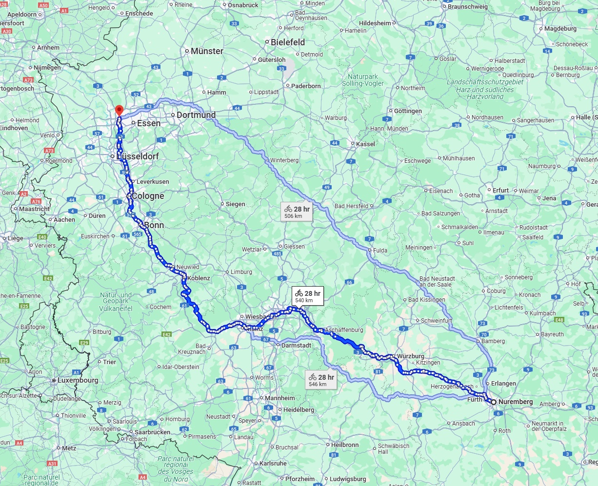 Anreise von Nürnberg Zu Oberhausen Über 
