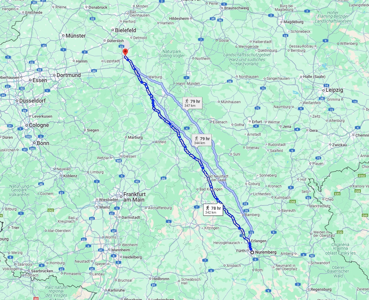Anreise von Nürnberg Zu Paderborn Über 