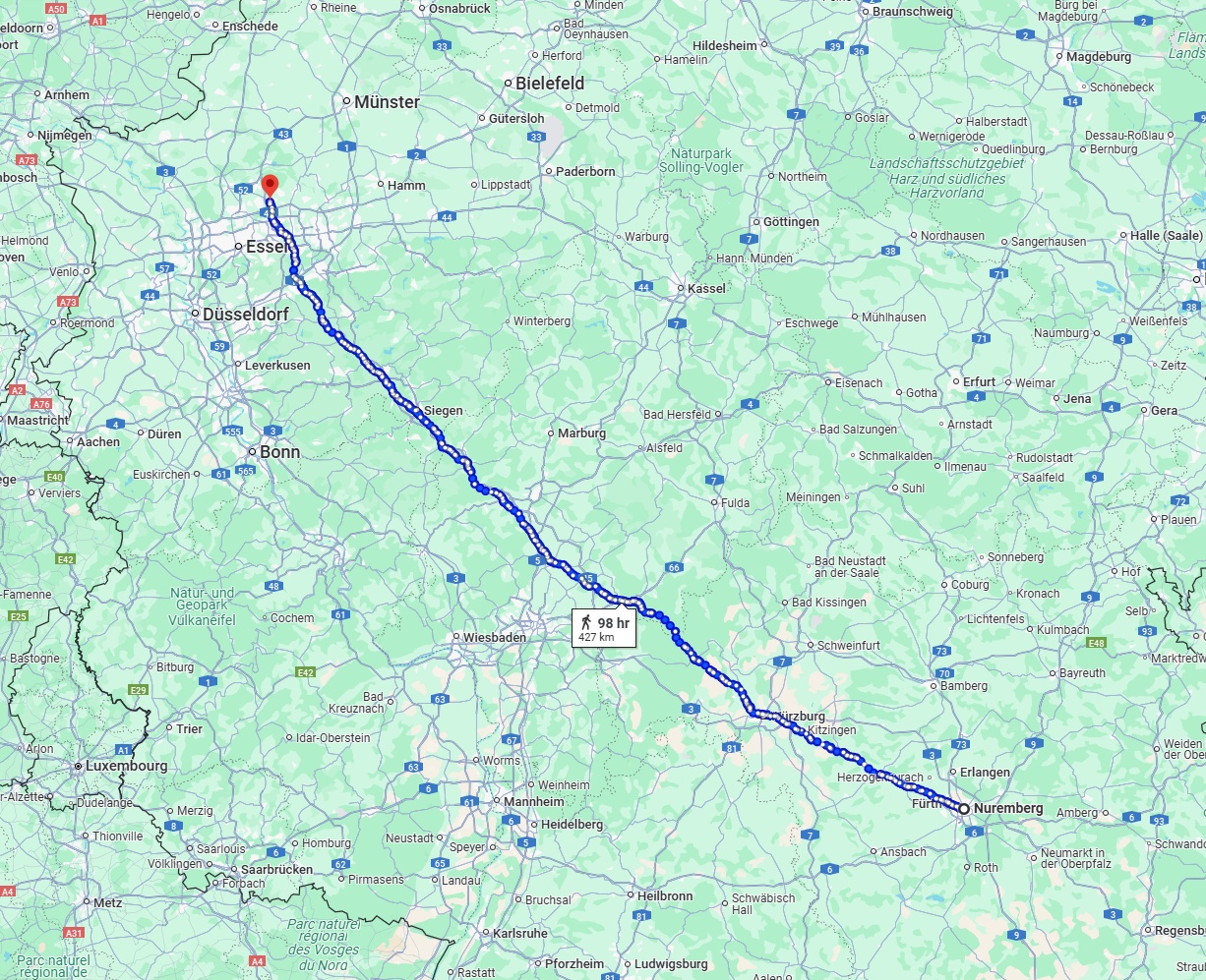 Anreise von Nürnberg Zu Recklinghausen Über 