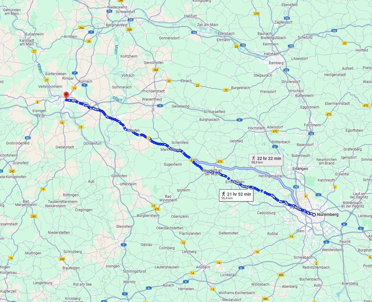 Anreise von Nürnberg Zu Würzburg Über 
