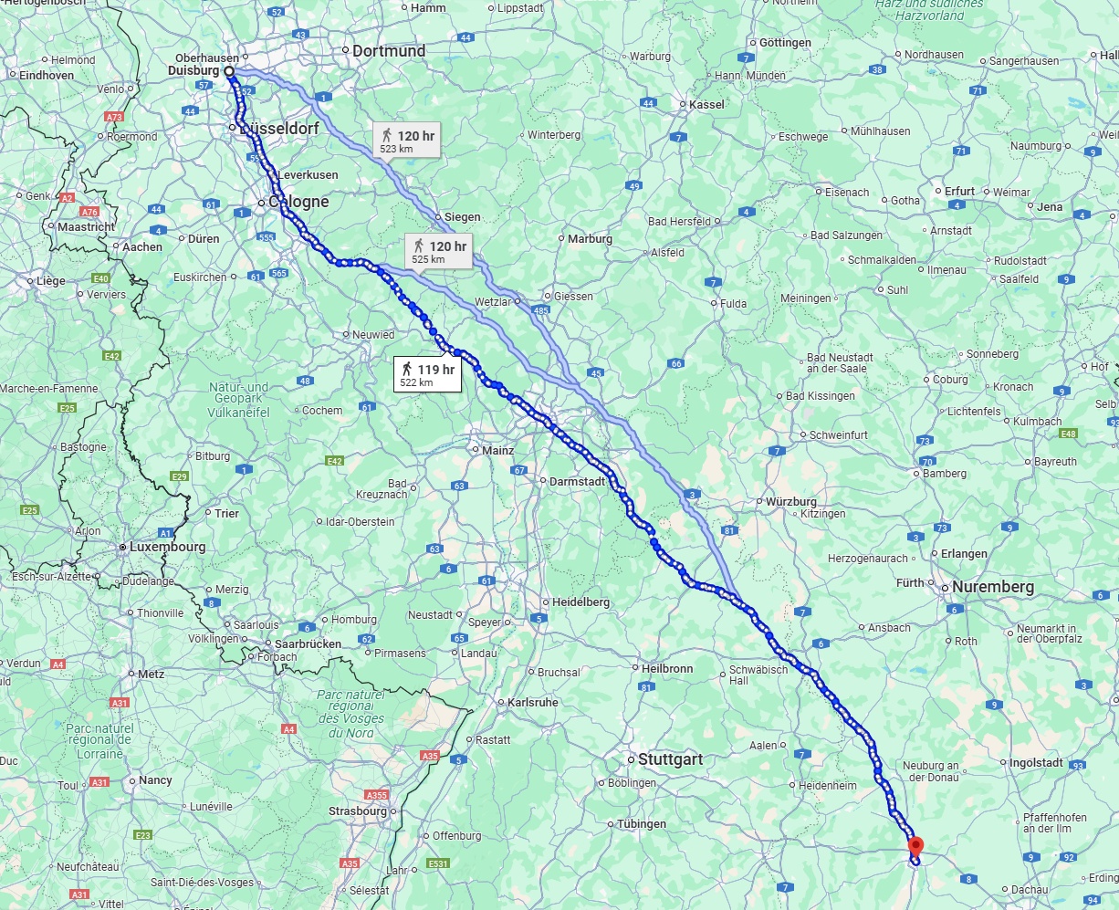 Anreise von Duisburg Zu Augsburg Über 