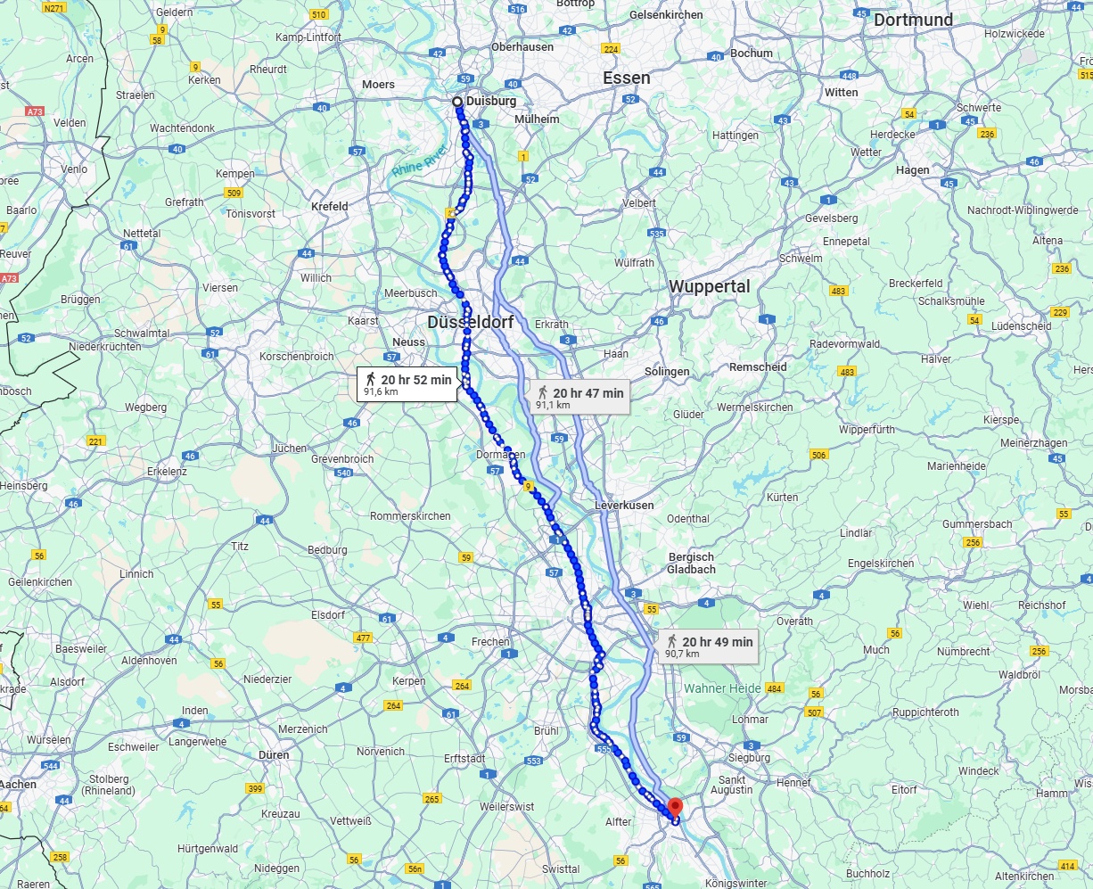 Anreise von Duisburg Zu Bonn Über 