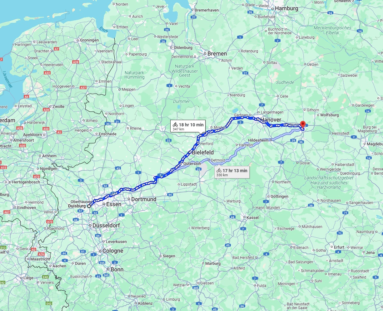 Anreise von Duisburg Zu Braunschweig Über 