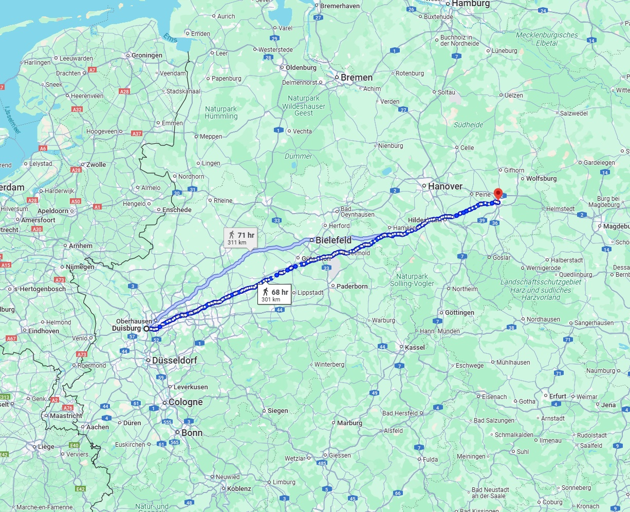 Anreise von Duisburg Zu Braunschweig Über 