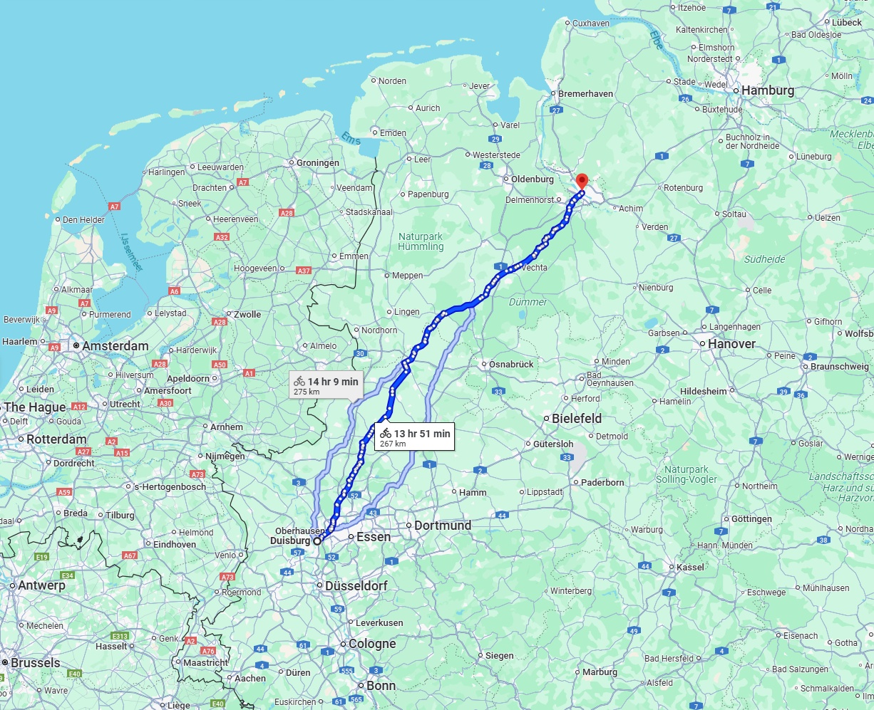 Anreise von Duisburg Zu Bremen Über 