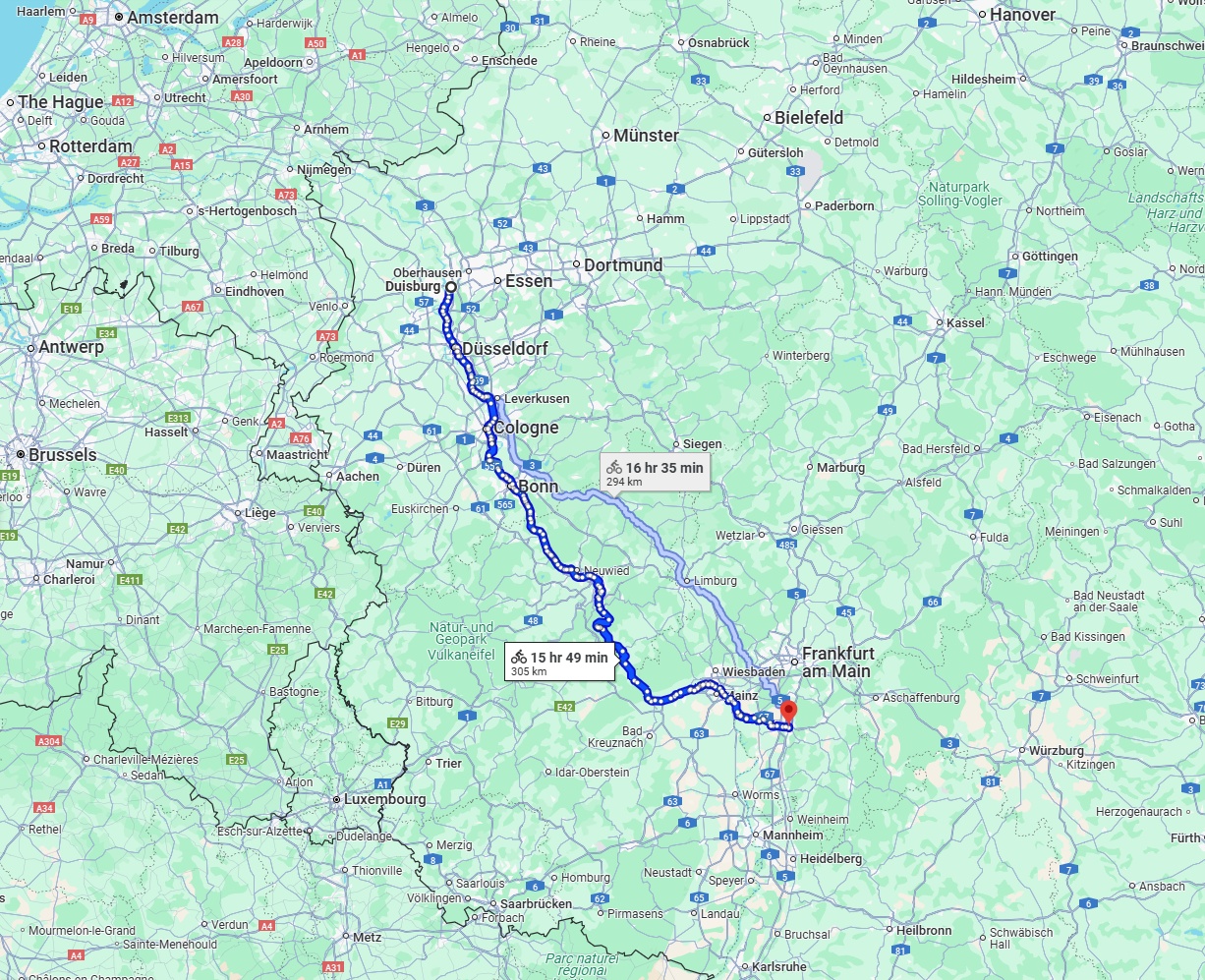 Anreise von Duisburg Zu Darmstadt Über 
