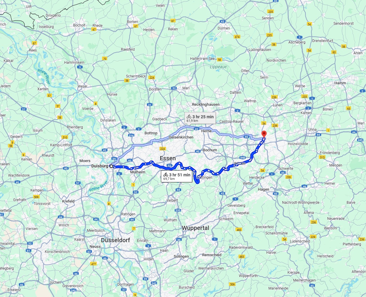 Anreise von Duisburg Zu Dortmund Über 