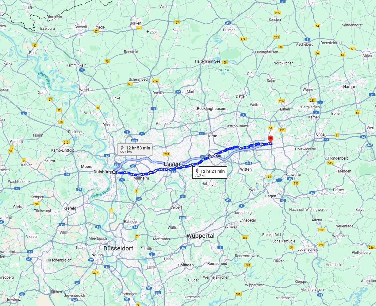 Anreise von Duisburg Zu Dortmund Über 