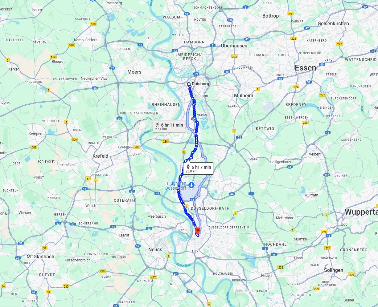 Anreise von Duisburg Zu Düsseldorf Über 