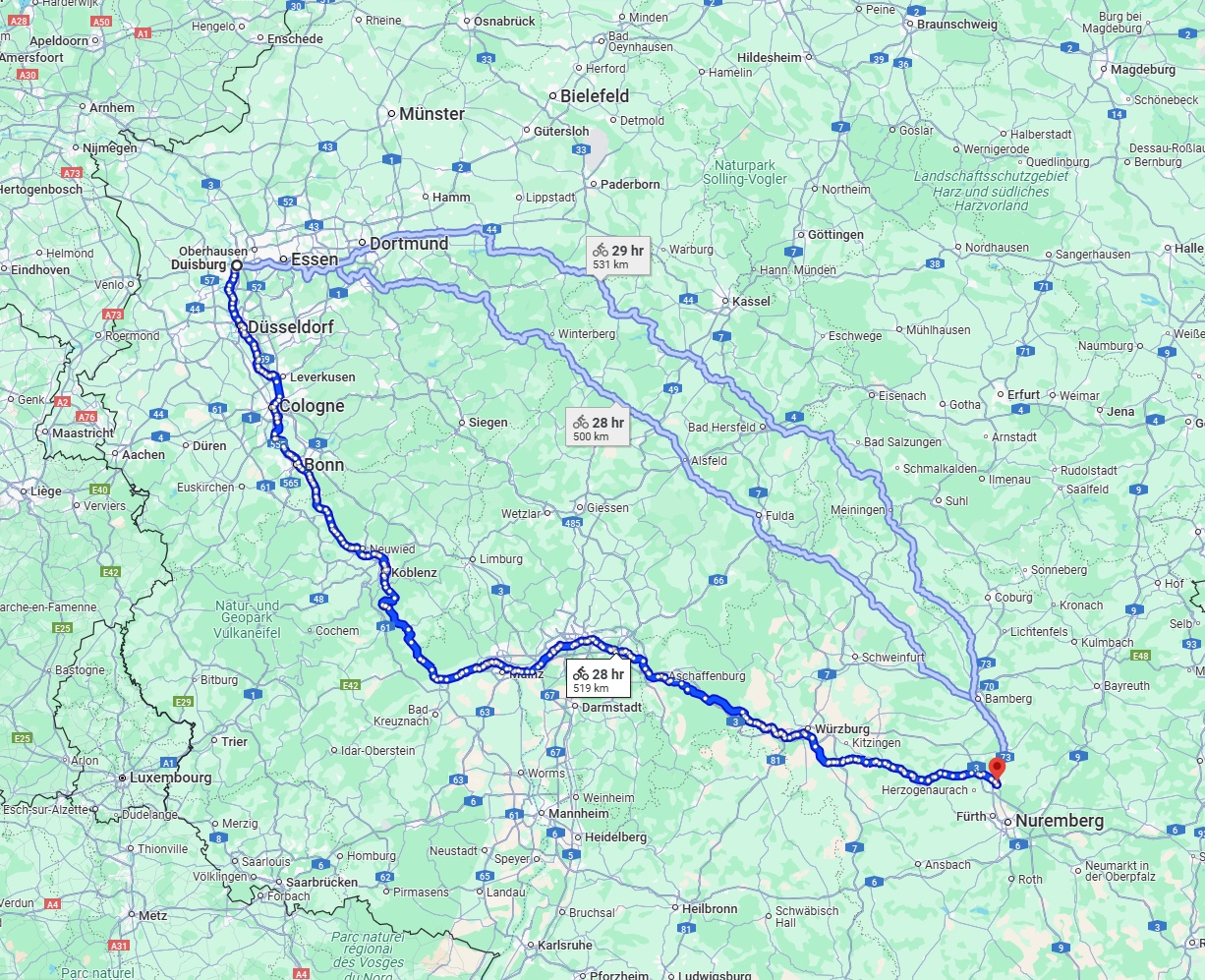 Anreise von Duisburg Zu Erlangen Über 