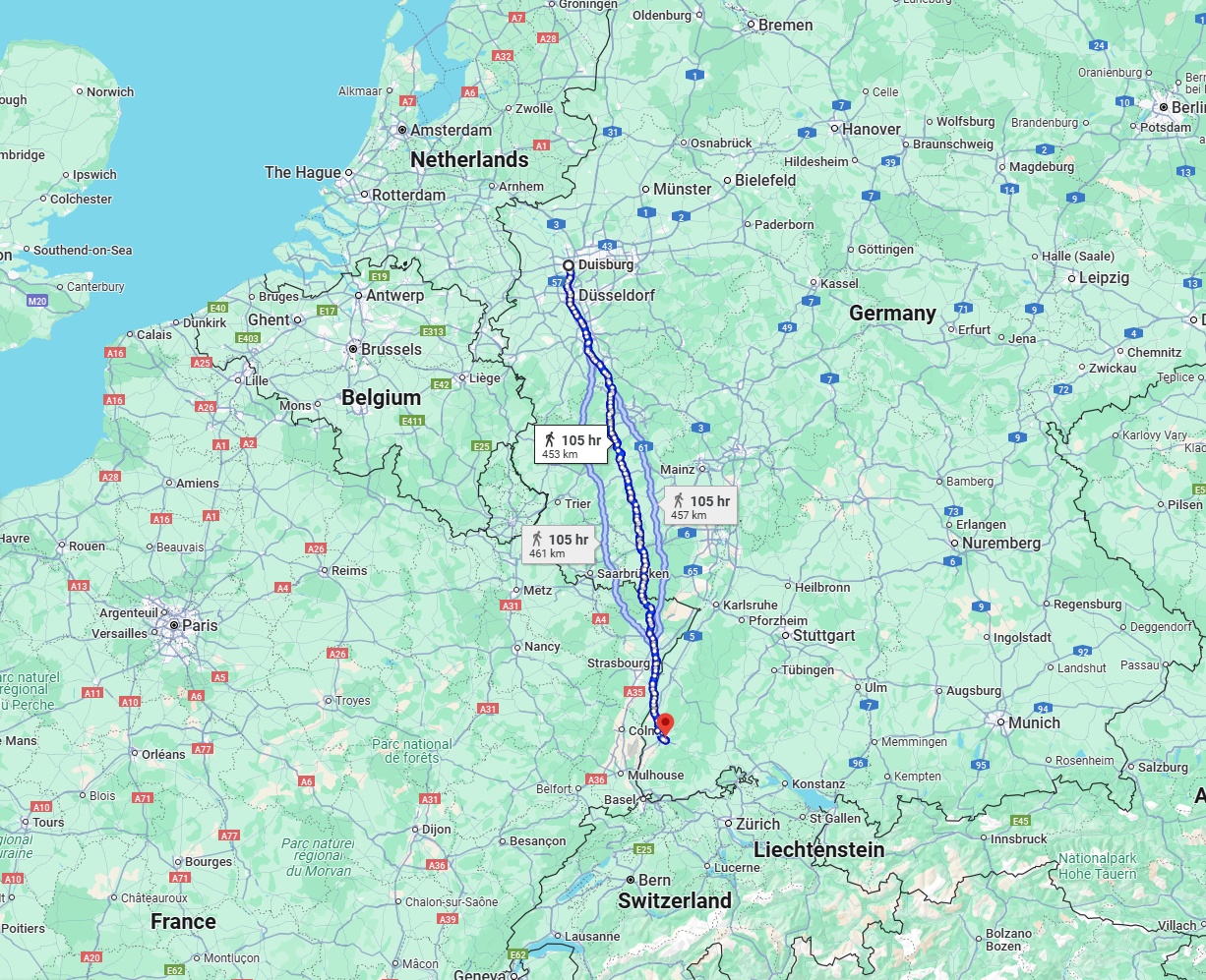 Anreise von Duisburg Zu Freiburg im Breisgau Über 