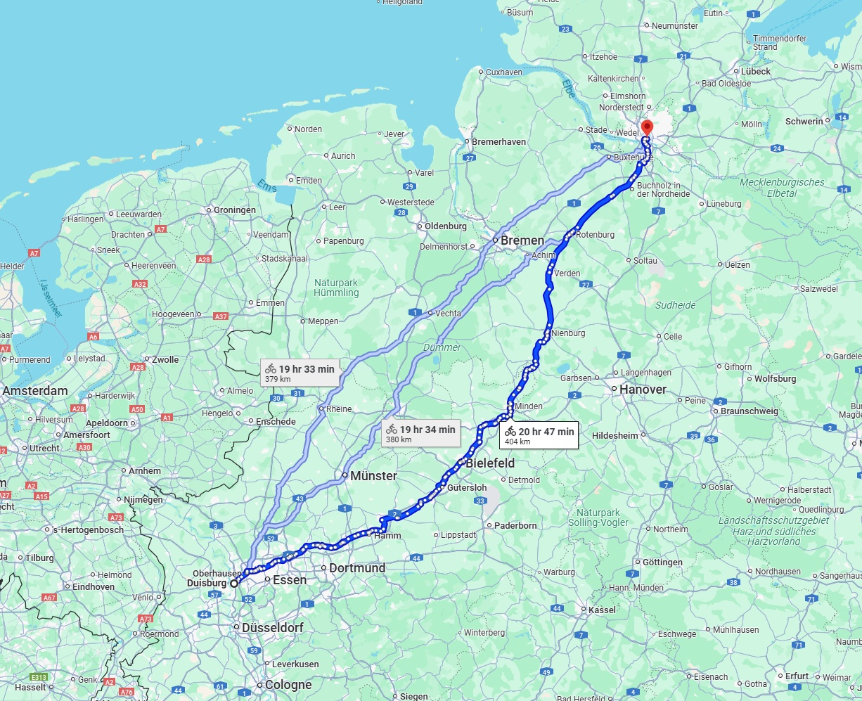 Anreise von Duisburg Zu Hamburg Über 