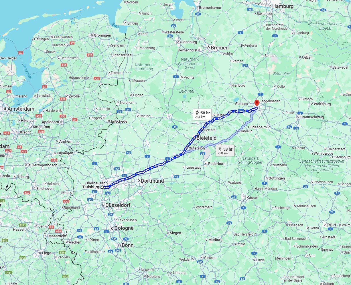 Anreise von Duisburg Zu Hannover Über 